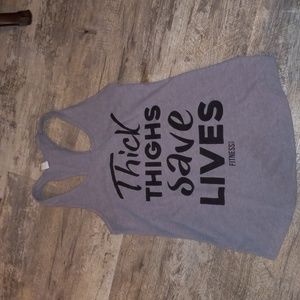 Thick thighs save lives graphic tank